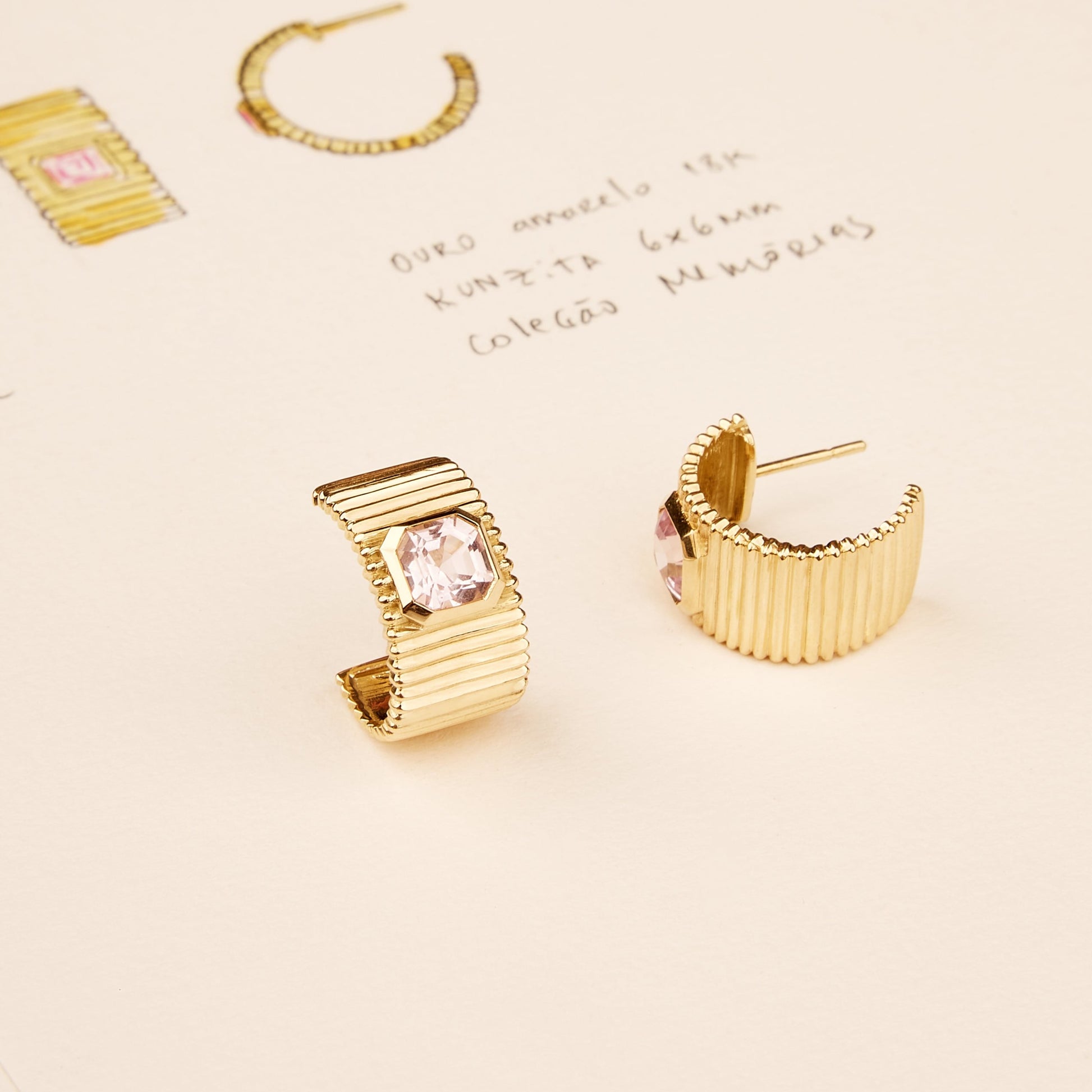 Argola Kunzita | 2013 - Maria Eulália